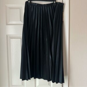 Loft Skirt Women's Pleated Dark Green Size 12